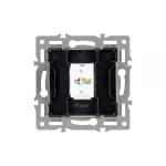 Arlight Механизм компьютерной розетки SCT-MPC1-PL-BK RJ-45 CAT6 045334