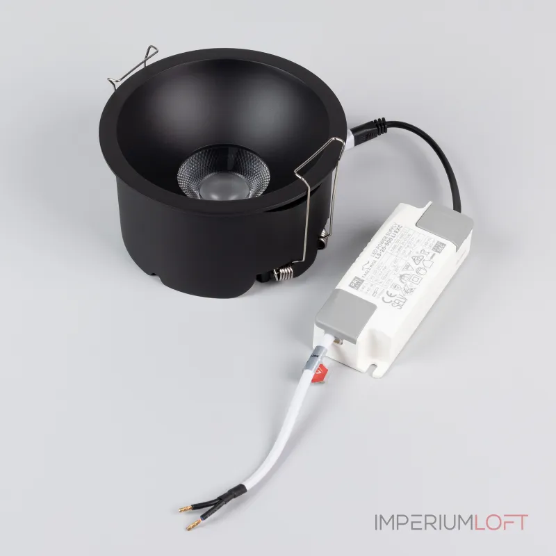 Arlight Светильник MS-HARBOR-R123-20Вт Warm3000 BK 50 deg 230В IP20 048278