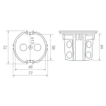 Arlight Монтажная коробка RMB-1S 044895