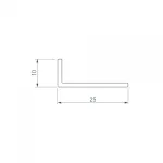 Arlight Уголок ARH-W25х10х1 5-2000 ANOD Алюминий 053357