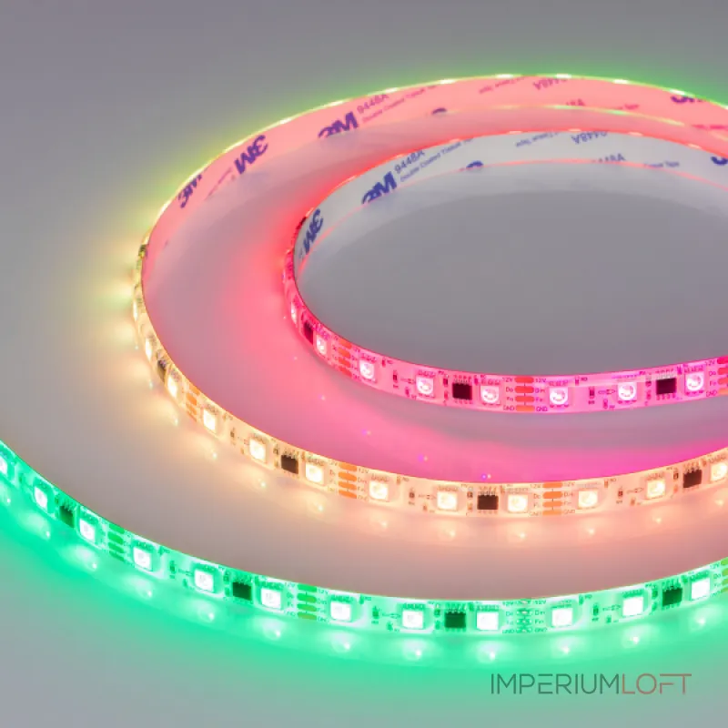 Arlight Лента герметичная SPI-SE-B60-10mm 12В RGB-PX3-BPT 12 В/м IP65 5060 5м 039597 Arlight Лента герметичная SPI-SE-B60-10mm 12В RGB-PX3-BPT 12 В/м IP65 5060 5м 039597