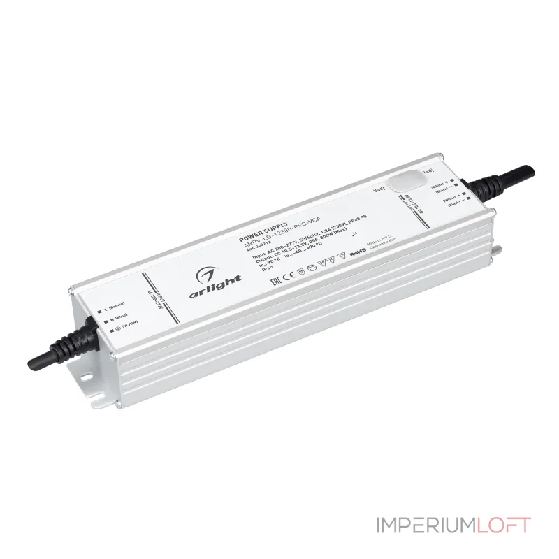 Arlight Блок питания ARPV-LG-12300-PFC-VCA 10.5-13.5В 25A 300Вт IP65 043212 Arlight Блок питания ARPV-LG-12300-PFC-VCA 10.5-13.5В 25A 300Вт IP65 043212