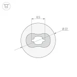 Силиконовый профиль WPH-FLEX-D22-360deg-S8-5м WHITE Arlight Силикон 045847