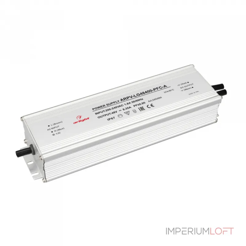 Arlight Блок питания ARPV-LG48400-PFC-A 48В 8.3A 400Вт IP67 045484 Arlight Блок питания ARPV-LG48400-PFC-A 48В 8.3A 400Вт IP67 045484
