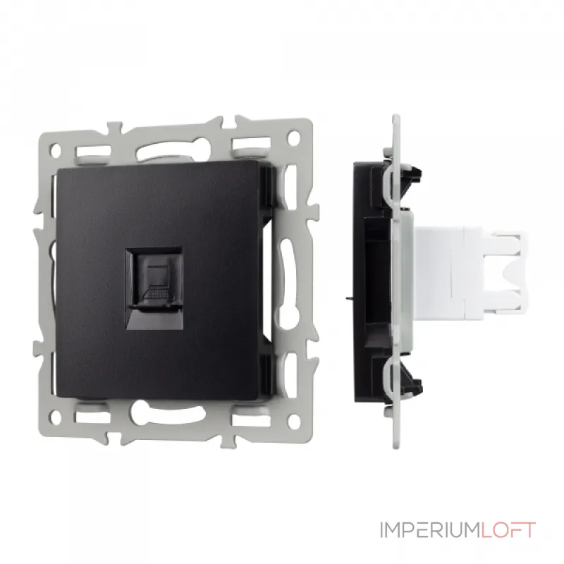 Arlight Механизм компьютерной розетки SCT-MPC1-PL-BK RJ-45 CAT6 045334 Arlight Механизм компьютерной розетки SCT-MPC1-PL-BK RJ-45 CAT6 045334