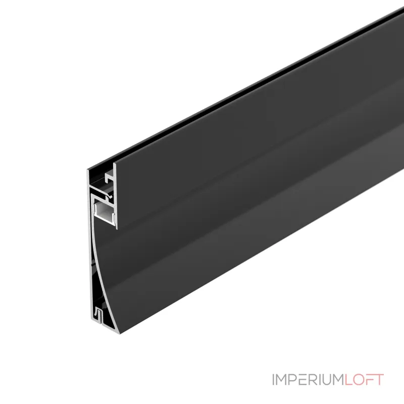 Профиль PLINTUS-H58-F-2000 BLACK Arlight Алюминий 045286