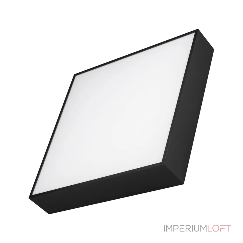 Arlight Светильник IM-QUADRO-EMERGENCY-3H-S350x350-33Вт Day4000 BK 120 deg 230В IP40 041011