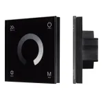 Arlight Панель SMART-P4-DIM-G-IN Black 12-24В 4x3A Sens 2.4G IP20 034778