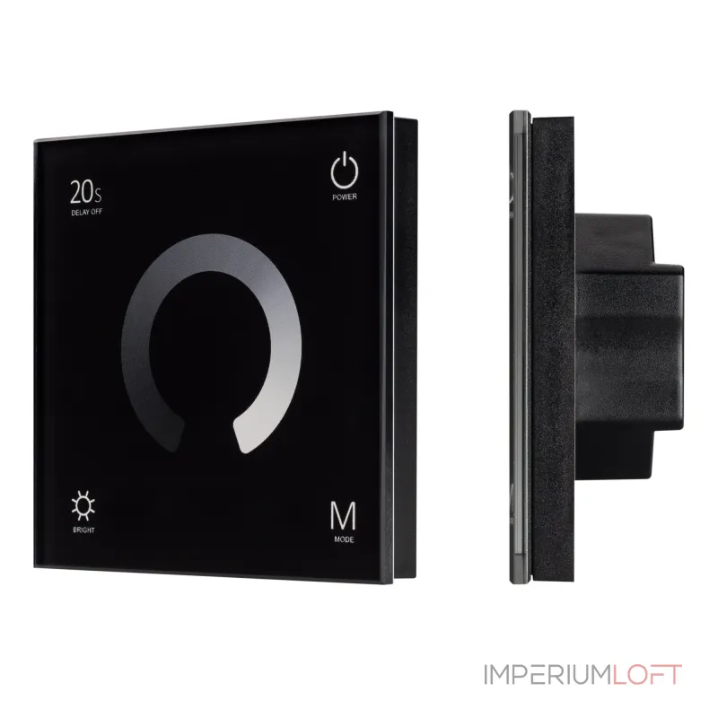 Arlight Панель SMART-P4-DIM-G-IN Black 12-24В 4x3A Sens 2.4G IP20 034778 Arlight Панель SMART-P4-DIM-G-IN Black 12-24В 4x3A Sens 2.4G IP20 034778