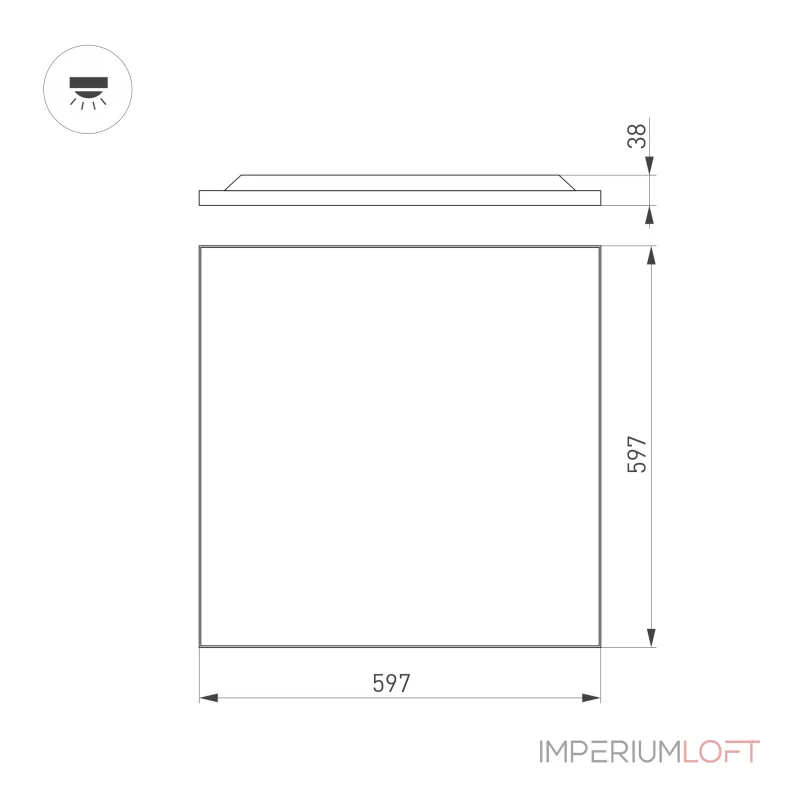 Arlight Светильник DL-TITAN-FRAMELESS-S600x600-40Вт Day4000 WH 120 deg CRI90 230В IP40 047923 Arlight Светильник DL-TITAN-FRAMELESS-S600x600-40Вт Day4000 WH 120 deg CRI90 230В IP40 047923