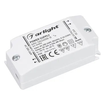 Arlight Блок питания ARV-SN24008-B 24В 0.33A 8Вт IP20 033274
