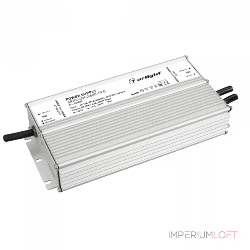 Arlight Блок питания ARPV-UH48600-PFC 48В 12.5A 600Вт IP67 031032
