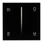 Arlight Панель SMART-P6-DIM-G-IN Black 12-24В 4x3A Sens 2.4G IP20 034780
