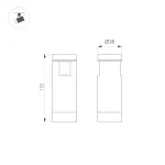 Arlight Светильник ART-APRIORI-SPOT-R40-8Вт Warm3000 TN 36 deg 48В IP20 047799