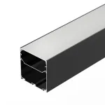 Профиль LINE-S-7575-2000 BLACK Arlight Алюминий 041855