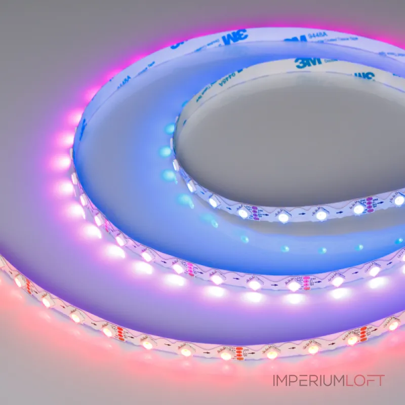 Arlight Лента SPI-RZ-B60-8mm 12В RGB-PX1-BPT 9 В/м IP20 5060 5м 047382