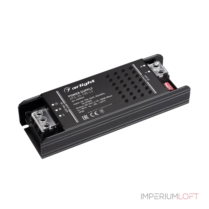 Arlight Блок питания ATS-24-100-LS 24В 4.1A 100Вт IP20 Сетка 049063