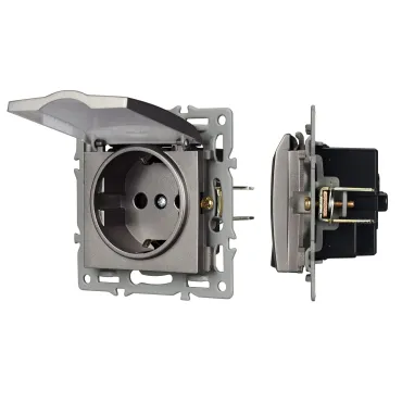 Arlight Механизм розетки влагозащищённый SCT-MCP-PL-GR 250В 16A 043747
