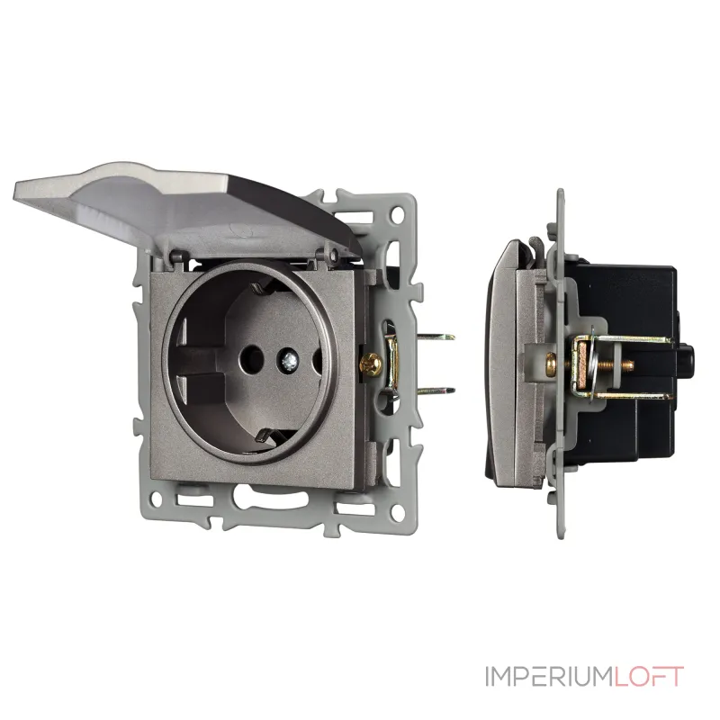 Arlight Механизм розетки влагозащищённый SCT-MCP-PL-GR 250В 16A 043747