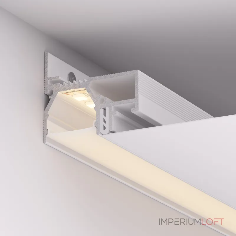 Arlight Профиль STRETCH-20-WALL-D-SIDE-2000 WHITE Алюминий 042945