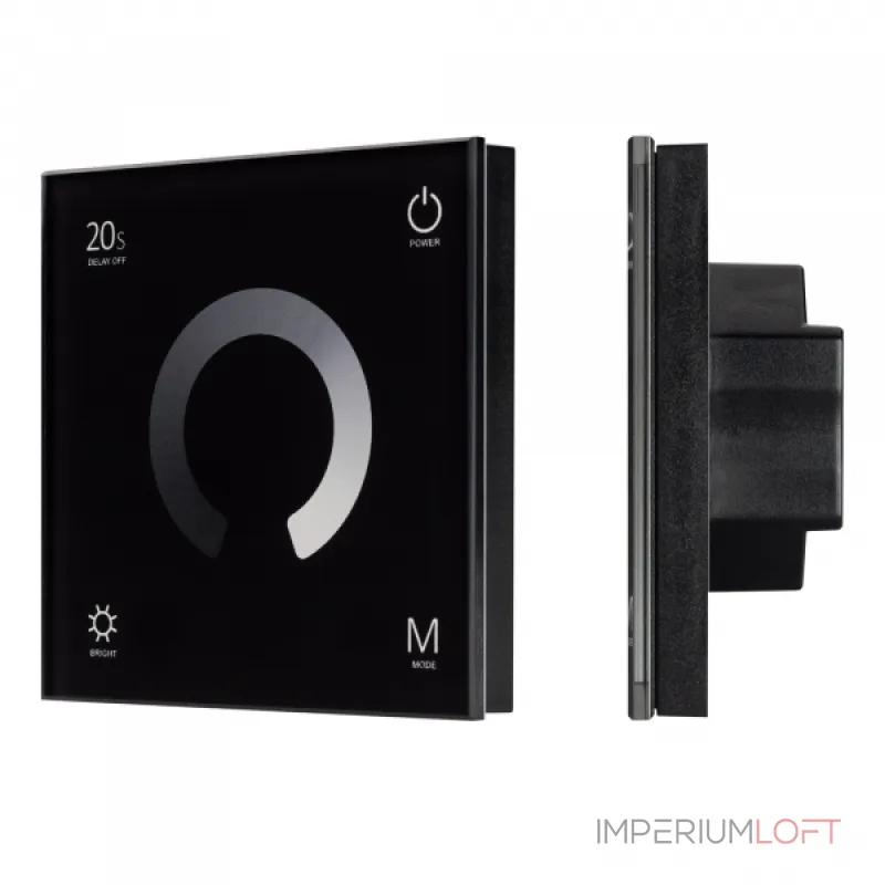 Arlight Панель SMART-P4-DIM-G-IN Black 12-24В 4x3A Sens 2.4G IP20 034778 Arlight Панель SMART-P4-DIM-G-IN Black 12-24В 4x3A Sens 2.4G IP20 034778