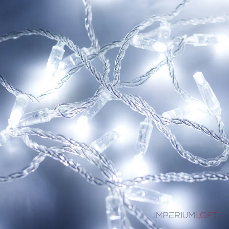 Arlight Светодиодная гирлянда ARD-STRING-CLASSIC-10000-CLEAR-100LED-FLASH WHITE 230В 7Вт Ardecoled IP65 025782