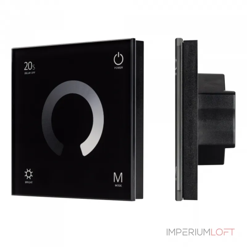 Arlight Панель SMART-P4-DIM-G-IN Black 12-24В 4x3A Sens 2.4G IP20 034778 Arlight Панель SMART-P4-DIM-G-IN Black 12-24В 4x3A Sens 2.4G IP20 034778