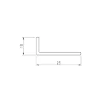 Arlight Уголок ARH-W25х10х1 5-2000 ANOD Алюминий 053357