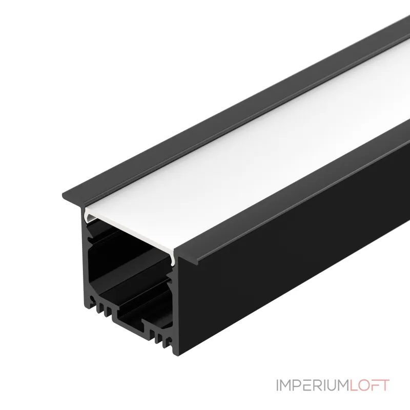 Arlight Профиль SL-LINIA49M-F-2000 BLACK Алюминий 036513