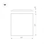 Arlight Светильник DL-TITAN-FRAMELESS-S600x600-40Вт Day4000 WH 120 deg CRI90 230В IP40 047923