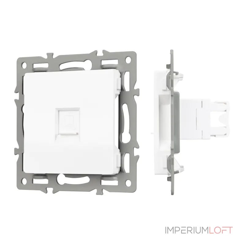Arlight Механизм компьютерной розетки SCT-MPC1-PL-WH RJ-45 CAT6 045301