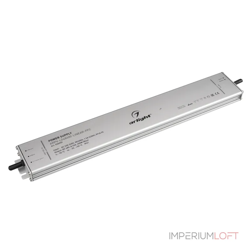 Arlight Блок питания ARPV-LG48400-LINEAR-PFC 48В 8.33A 400Вт IP67 036959 Arlight Блок питания ARPV-LG48400-LINEAR-PFC 48В 8.33A 400Вт IP67 036959