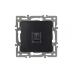 Arlight Механизм компьютерной розетки SCT-MPC1-PL-BK RJ-45 CAT6 045334