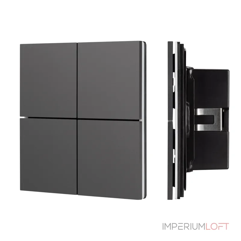 Arlight INTELLIGENT ARLIGHT Кнопочная панель KNX-304-23-IN Black BUS Frameless IARL IP20 039663 Arlight INTELLIGENT ARLIGHT Кнопочная панель KNX-304-23-IN Black BUS Frameless IARL IP20 039663