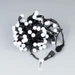 Arlight Светодиодная гирлянда ARD-BALL-CLASSIC-D17.5-10000-BLACK-100LED BLUE 230В 7Вт Ardecoled IP65 025582