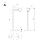 Arlight Светильник SP-OTTORI-TAB-6Вт Warm3000 BK 30 deg 230В IP20 051020