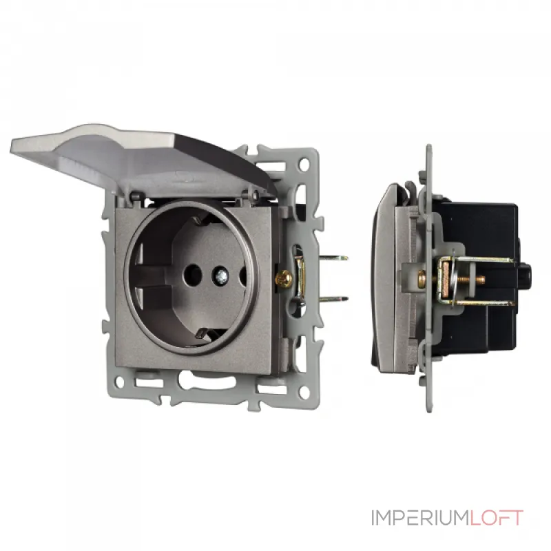 Arlight Механизм розетки влагозащищённый SCT-MCP-PL-GR 250В 16A 043747