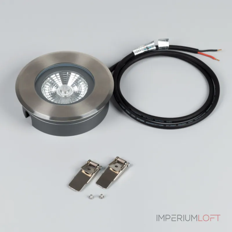 Arlight Светильник ART-GROUND-SLIM-R130-9Вт Warm3000 SL 30 deg 24В IP67 038165