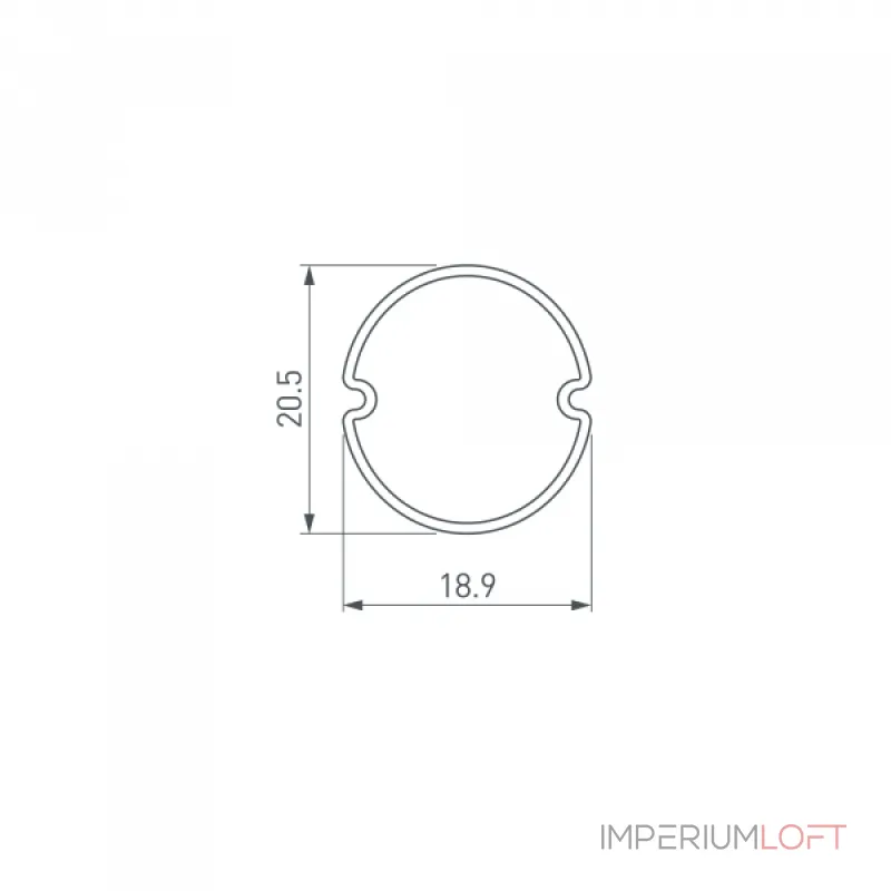 Arlight Экран ARH-ROUND-D20-DUAL-2000 OPAL BLACK 039256