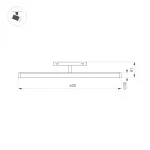 Arlight Светильник MAG-ORIENT-TUBE-TURN-L600-20Вт Day4000 WH 180 deg 48В IP20 036474