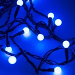 Arlight Светодиодная гирлянда ARD-BALL-CLASSIC-D13-10000-BLACK-100LED BLUE 230В 7Вт Ardecoled IP65 025570