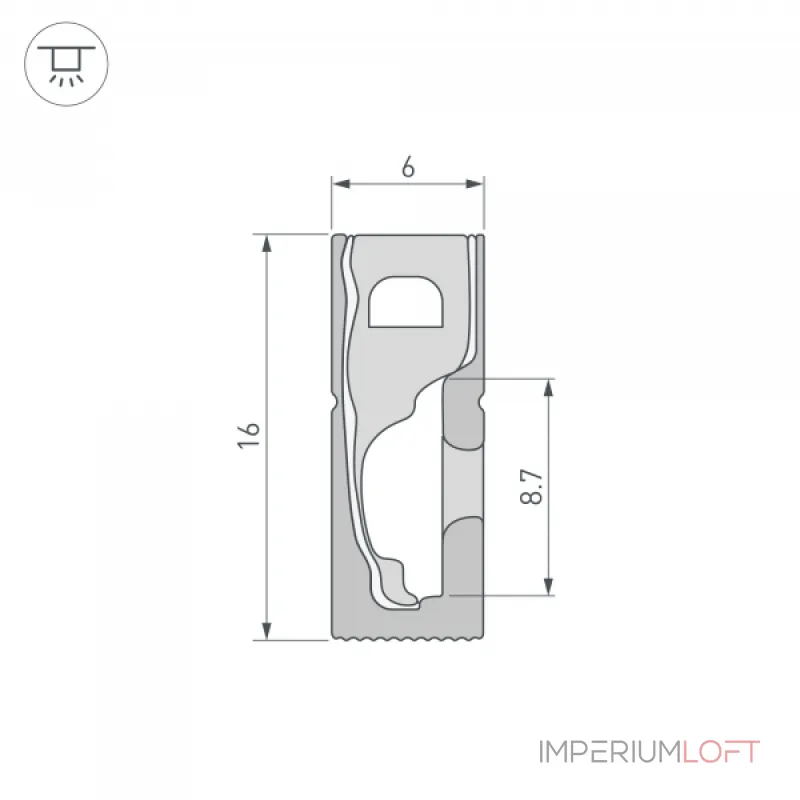 Силиконовый профиль WPH-FLEX-0616-SIDE-S9-5м BLACK Arlight Силикон 045788 Силиконовый профиль WPH-FLEX-0616-SIDE-S9-5м BLACK Arlight Силикон 045788