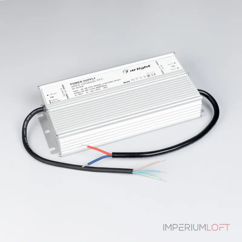 Arlight Блок питания ARPV-UH48600-PFC 48В 12.5A 600Вт IP67 031032