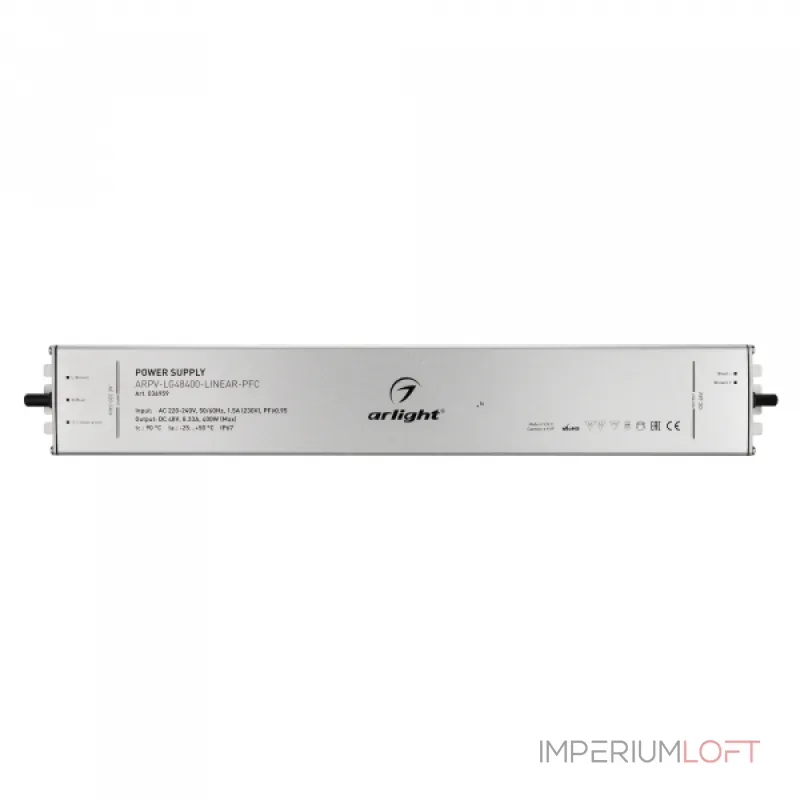 Arlight Блок питания ARPV-LG48400-LINEAR-PFC 48В 8.33A 400Вт IP67 036959 Arlight Блок питания ARPV-LG48400-LINEAR-PFC 48В 8.33A 400Вт IP67 036959