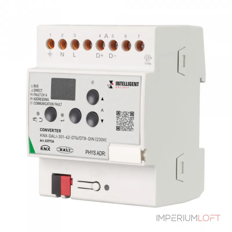 Arlight INTELLIGENT ARLIGHT Конвертер KNX-DALI-301-62-DT6/DT8-DIN 230В IARL IP20 037726