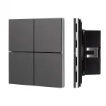 Arlight INTELLIGENT ARLIGHT Кнопочная панель KNX-304-23-IN Black BUS Frameless IARL IP20 039663