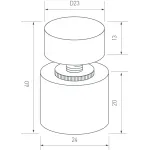 Arlight Диммер SR-NAVE-R24-2CH-BK 12-24В 96-192Вт DIM-CCT IP65 046134