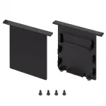 Заглушка SL-LINIA52-3L-F-LOW BLACK глухая Arlight 044706