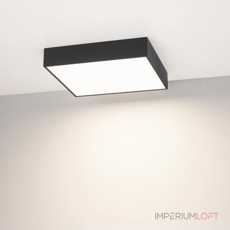 Arlight Светильник IM-QUADRO-EMERGENCY-3H-S350x350-33Вт Day4000 BK 120 deg 230В IP40 041011