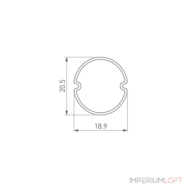 Arlight Экран ARH-ROUND-D20-DUAL-2000 OPAL BLACK 039256